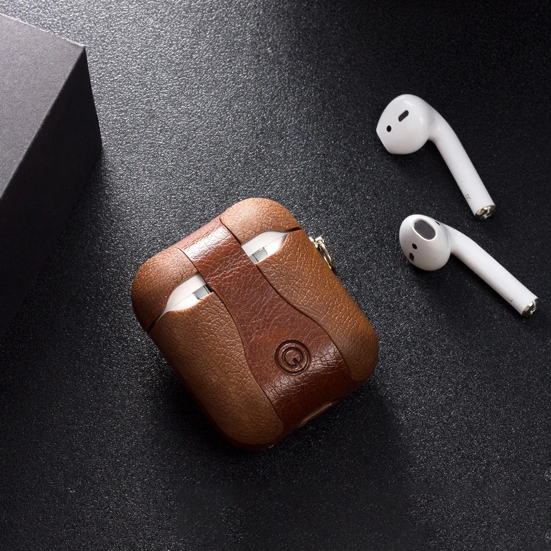 Аксессуары для Airpods чехол кожаный Apple Earpods защитный | Электроника