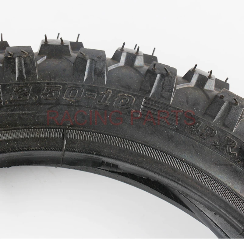 

Tyre trasero 10 pulgadas negro rueda de acero 2.50-10 tyre para crf50 dirt pit bike motocross OFF ROAD motocicleta