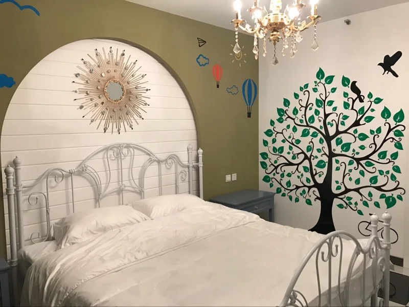 

The tree 3 d porch corridor room adornment bedroom wall decoration