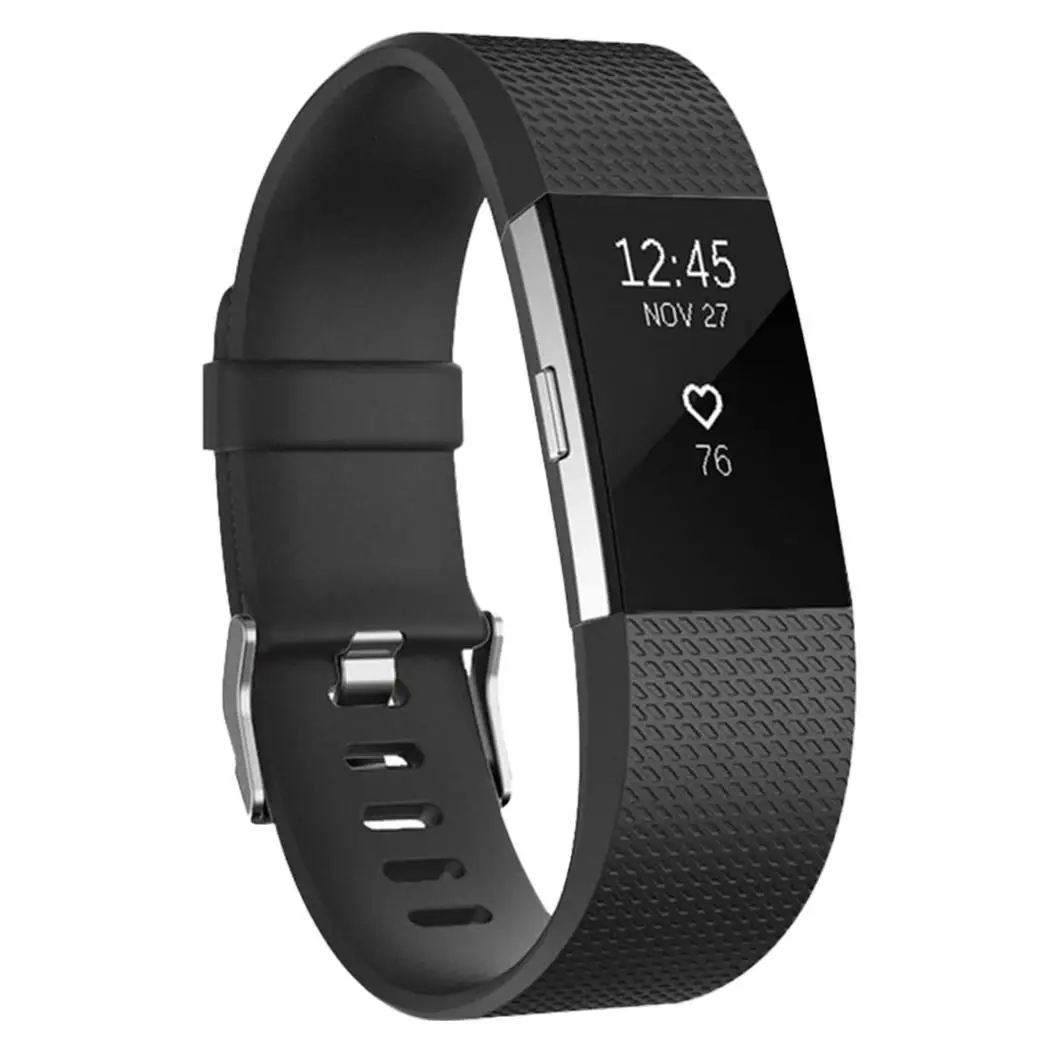 Сменный ремешок на запястье мягкий силиконовый для часов FitBit Charge 2 белый красный
