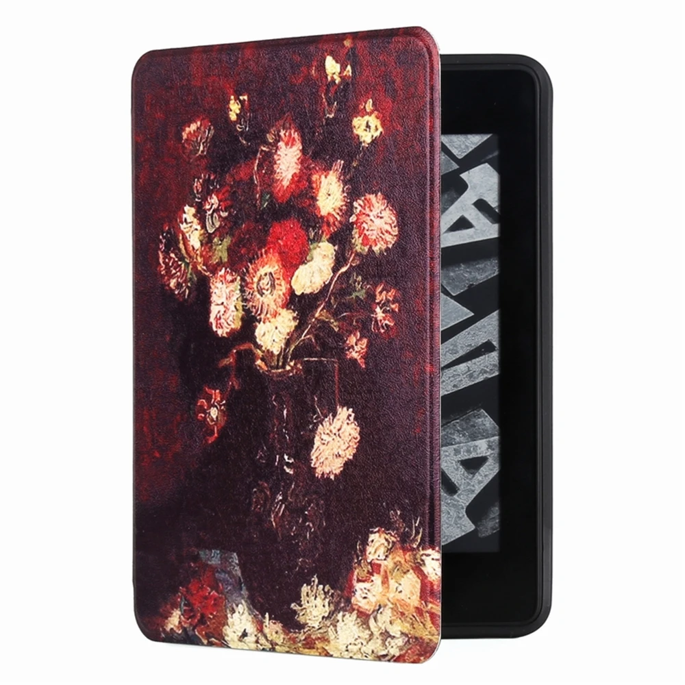 Smart cover чехол для Amazon kindle Paperwhite 4 выпущен 10th E-читатель ультра тонкий 6 дюймов kindle paperwhite 4 Ван Гог чехол