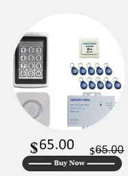 JERUAN RFID система контроля допуска к двери комплект+ ударный дверной замок+ RFID Клавиатура+ 10 ID карты+ кнопка выхода