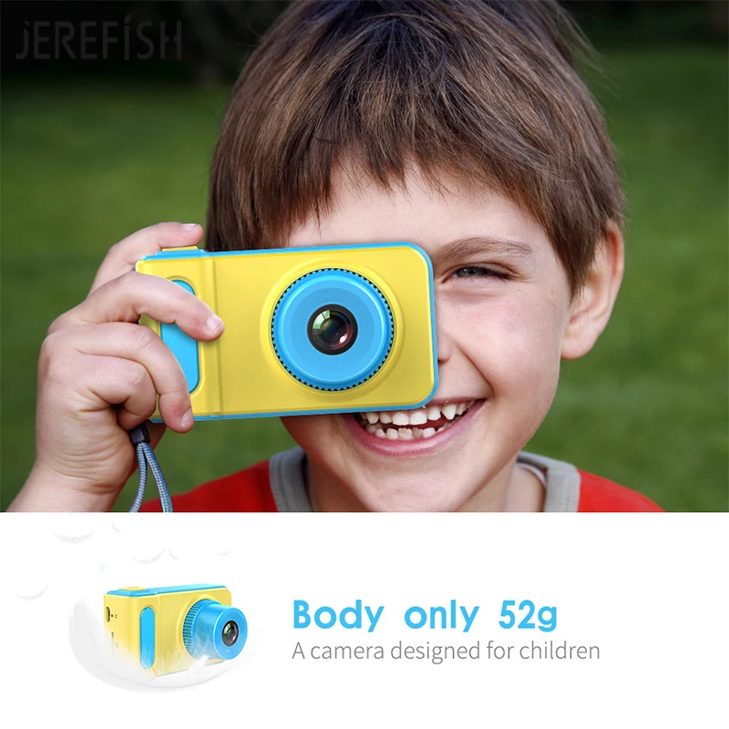 JEREFISH мини цифровая камера 2 дюйма мультяшная Милая игрушки детский подарок на