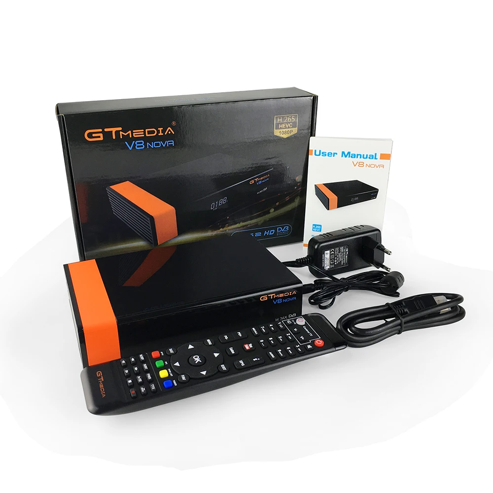 GTmedia V8 Nova Receptor 1 год Cccam Clines для Испании Европа H.265 1080P HD WiFi DVB S2 спутниковый приемник