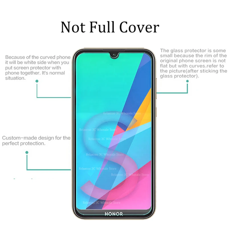 Защитное стекло для huawei honor 8s 2 шт./лот закаленное y5 2019 5 71 KSE LX9 y 5y s 8 защитная