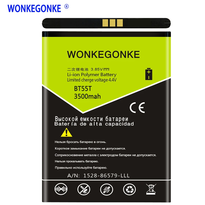 WONKEGONKE 3500mah BT55T BT55S Аккумулятор для смартфонов ZOPO 999 998 9530 9520 3X ZP998 ZP999 ZP3X ZP9520 ZP9530 |