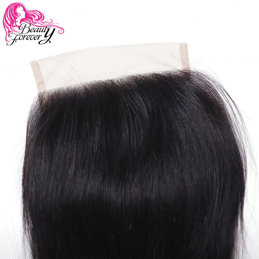 Beauty Forever прямые бразильские Омбре Кружева Закрытие 4*4 свободная часть 100% Remy
