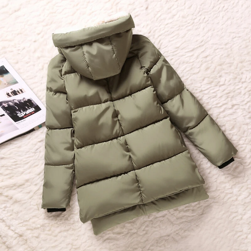2020 Женская Новая повседневная куртка зимняя парка ватная женская верхняя одежда