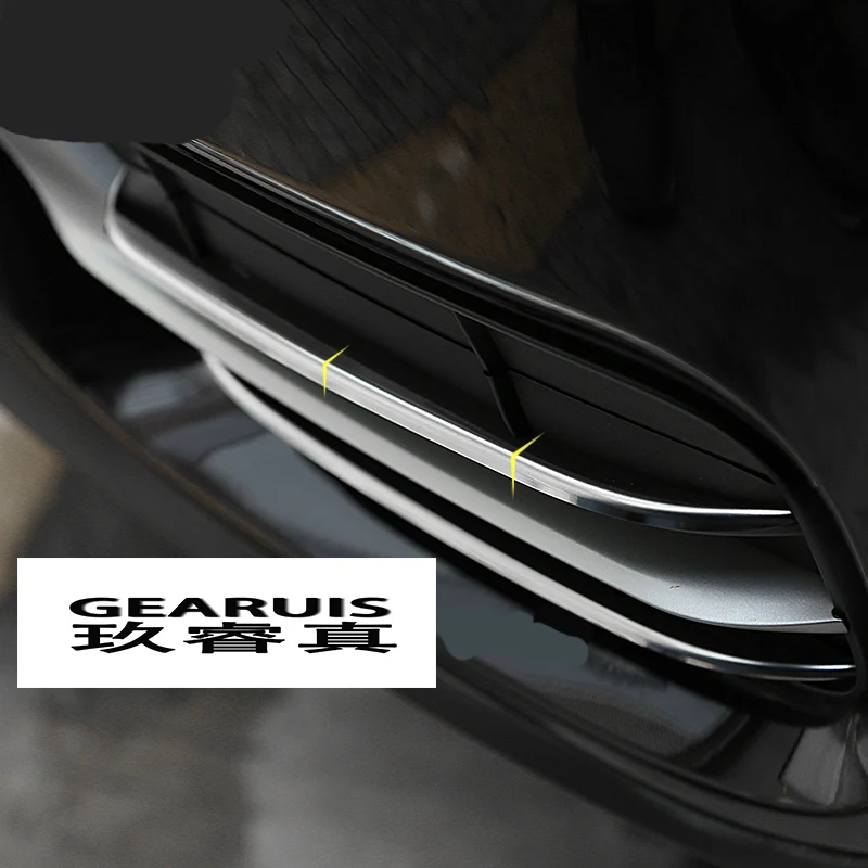 Автостайлинг из нержавеющей стали 4 шт. передняя крышка противотуманной фары