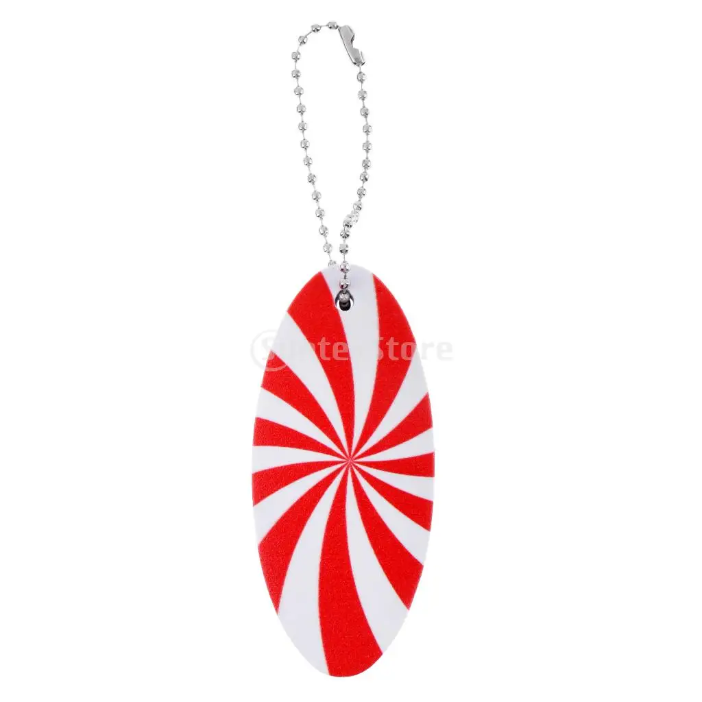 Lightweight EVA Floating Marine Kayak Boat Yacht Sailing Key Ring Chain Buoyant Float - Red and White Surfboard Shape | Спорт и