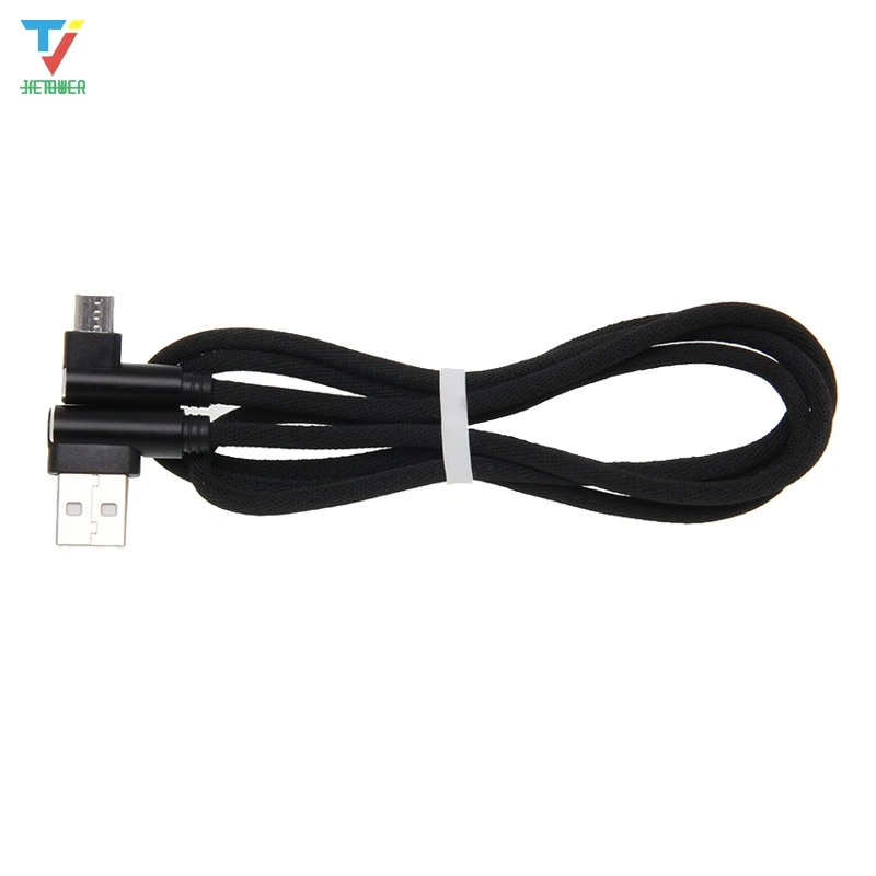 100 шт./лот 2 стороны 90 градусов l-образный тканевый Плетеный тканевый usb-кабель для передачи данных type-c Micro USB 5pin 8pin кабель для Iphone Xiaomi