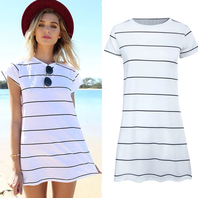 Платье женское летнее хлопковое с V образным вырезом и рукавом летучая мышь|dress