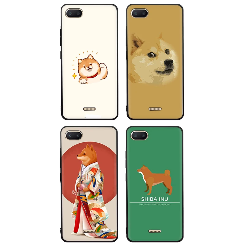 Мягкий чехол Kawaii Shiba Inu для телефона Redmi 4A 4X 5 6 5A 6A 7 Go Note Pro | Мобильные телефоны и