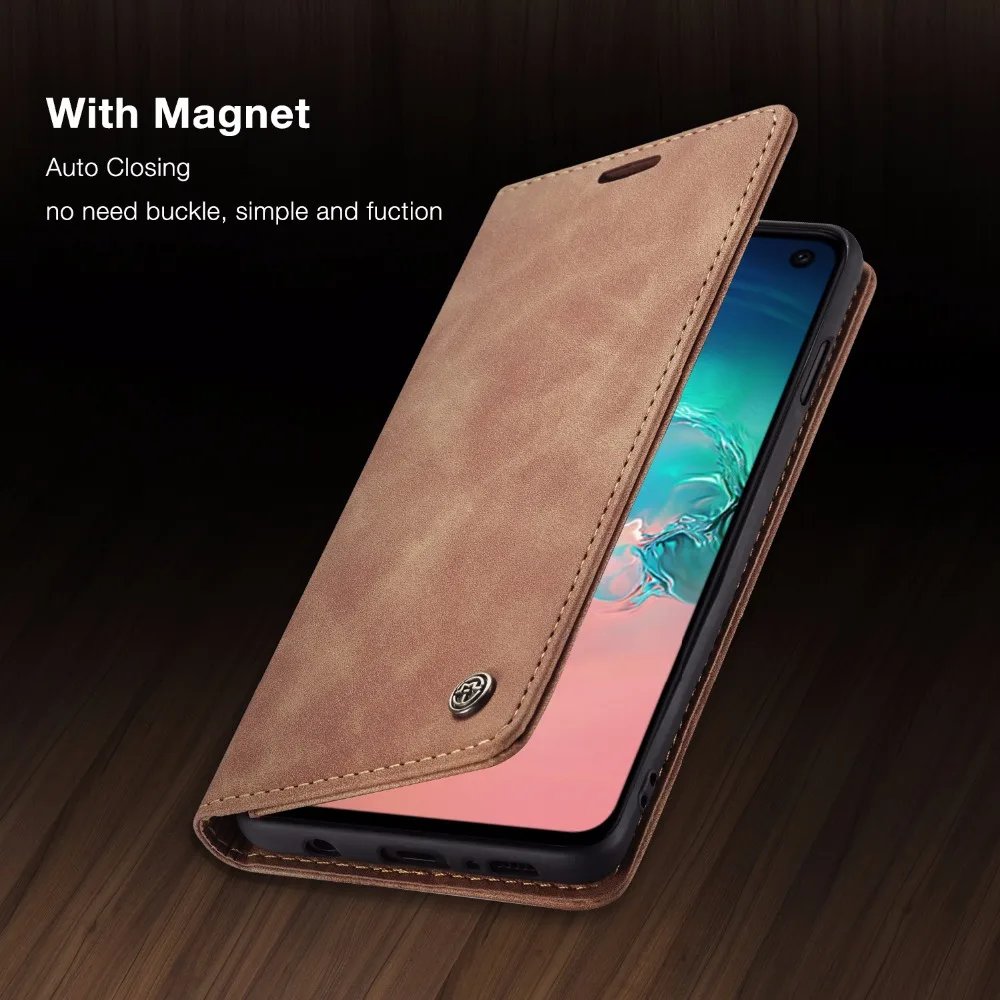 Чехол мне Магнитный чехол для samsung Galaxy S10 бумажник из искусственной кожи в стиле ретро чехол для Galaxy S10 e S9 S8 плюс A30 A50 A70 A40 A10 S7 S7edge