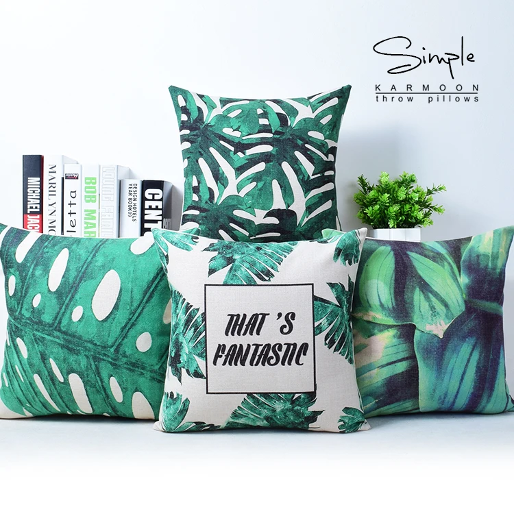 Хлопковая наволочка Botany с изображением лесных лесов Юго-Восточной Азии