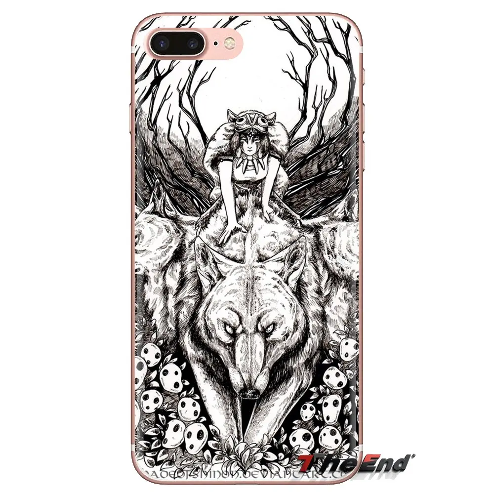 Мягкие прозрачные чехлы для Xiaomi Redmi 4A S2 Note 3 3S 4 4X 5 Plus 6 7 6A Pro Pocophone F1 HIME PRINCESS MONONOKE |