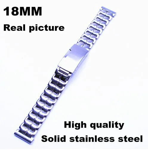 New arrived - Wholesale 10pcs/lots High quality 18mm solid stainless steel watchband watch strap-80517q