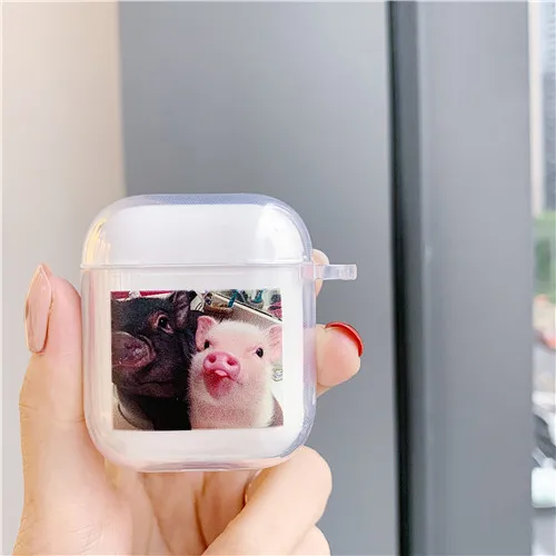 p Медведь bluetooth гарнитура Защитная крышка для apple airpods Care Bears Мягкий силиконовый чехол беспроводные наушники зарядки кожи - Цвет: p