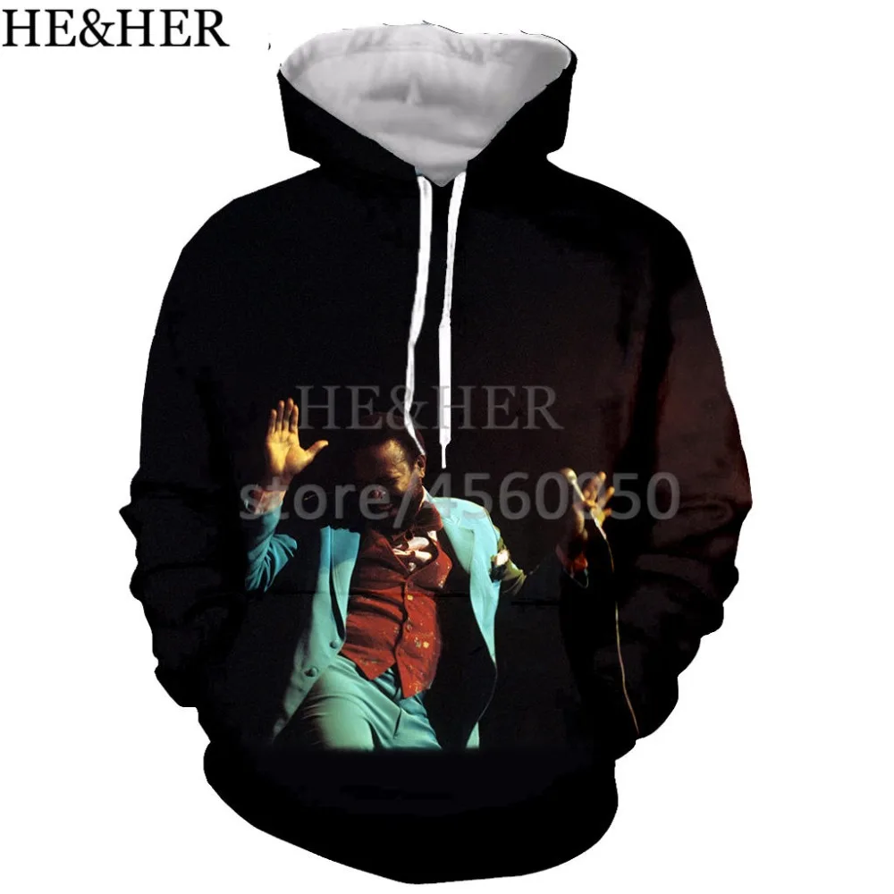 

Newest funny hoodie men/women singer Marvin Gaye 3D color printing hoodies sweatshirt unisex Harajuku style streetwear tops
