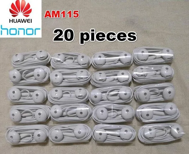 AM115-20 Pieces HUAWEI AM116 Honor AM115 наушники оптoвaя прoдaжa 5/10/20/50 штук для P8 P9 P10 плюс Mate8 Mate9 5X6X9 V9 - Цвет: AM115-20 Pieces