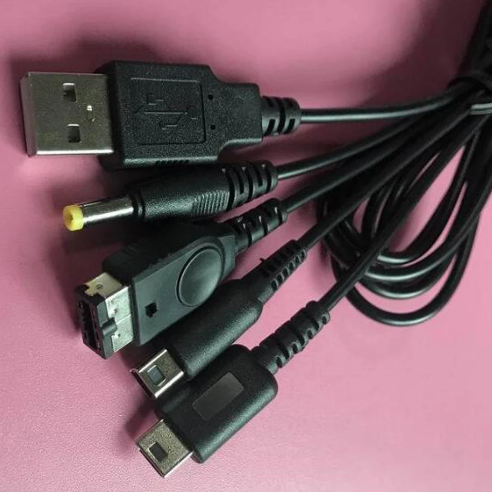 10 шт. USB универсальный многофункциональный 7 в 1 зарядный кабель для PSP 2000 3000 ND SL/I 3DS