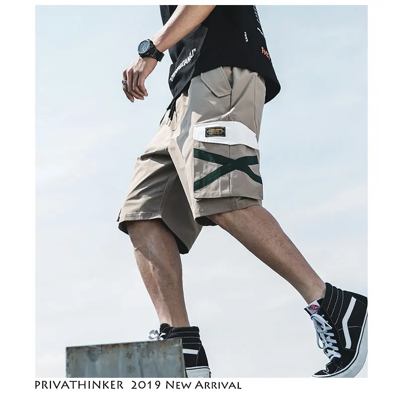 Privathinker мужские хип хоп шорты Летняя Повседневная Уличная одежда s стиль сафари в