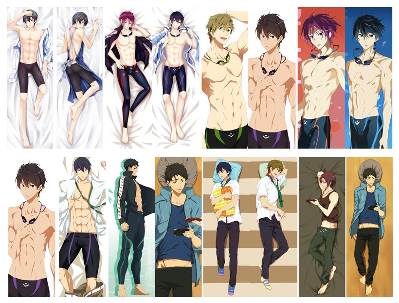 

Боди аниме дакимакура бесплатно! Наволочка IWatobi Swim Club 150x50 см, 100x35 см, манга 1