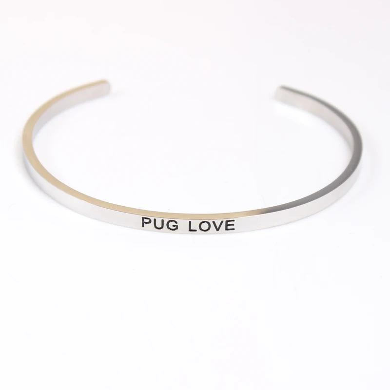 Браслет из нержавеющей стали с гравировкой браслет мантрой для женщин|mantra