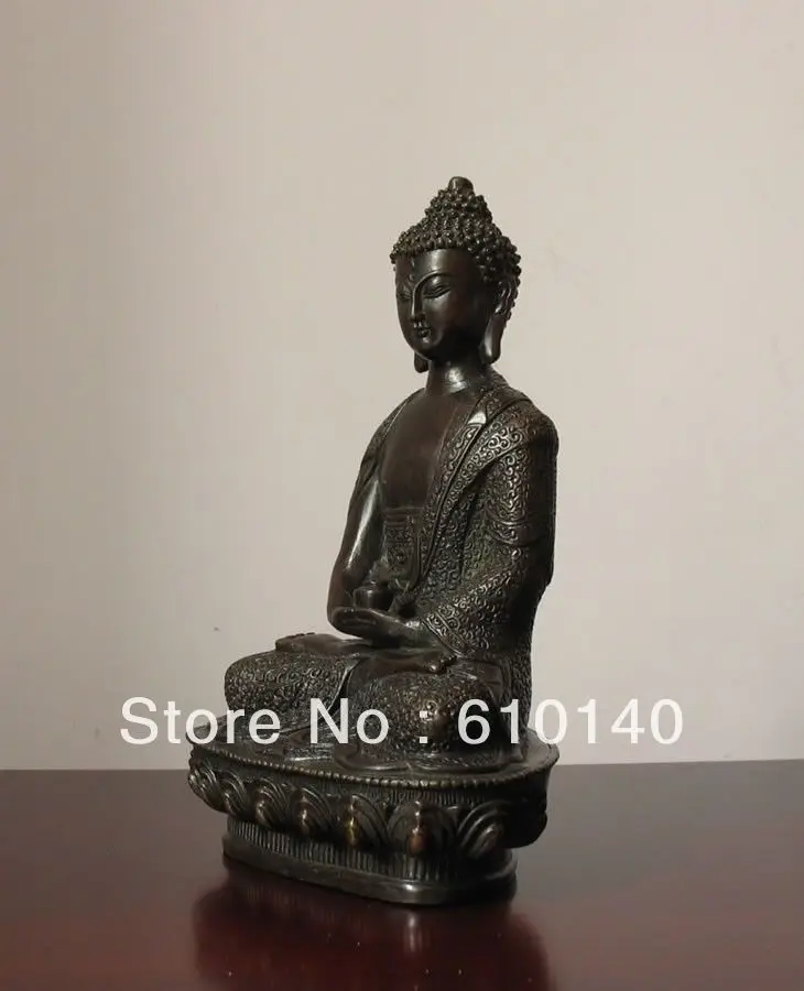 8&quotOld Tibet Tibetan Buddhis Amitabha bronze buddha statue | Дом и сад