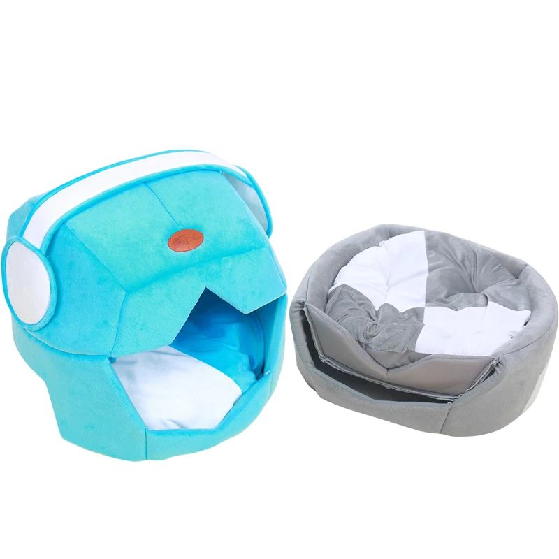 Домик для домашних животных согревающий мягкий материал собачья кровать осенний