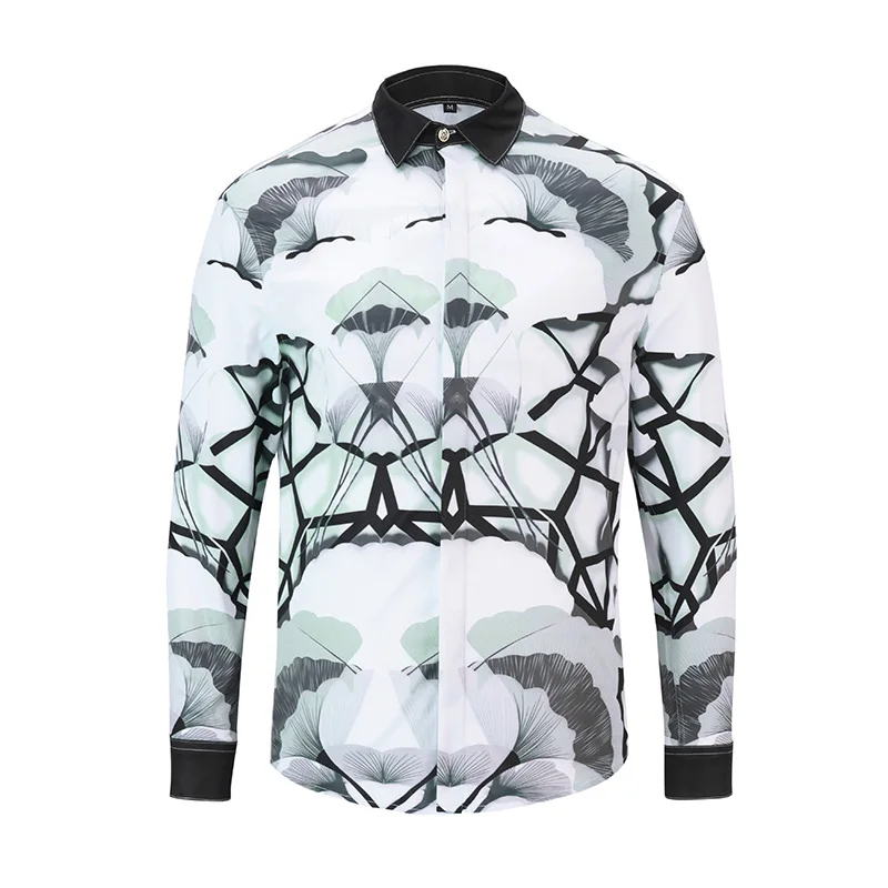 Истинный ревеллер классический ретро белый черный рубашки для мужчин Мода