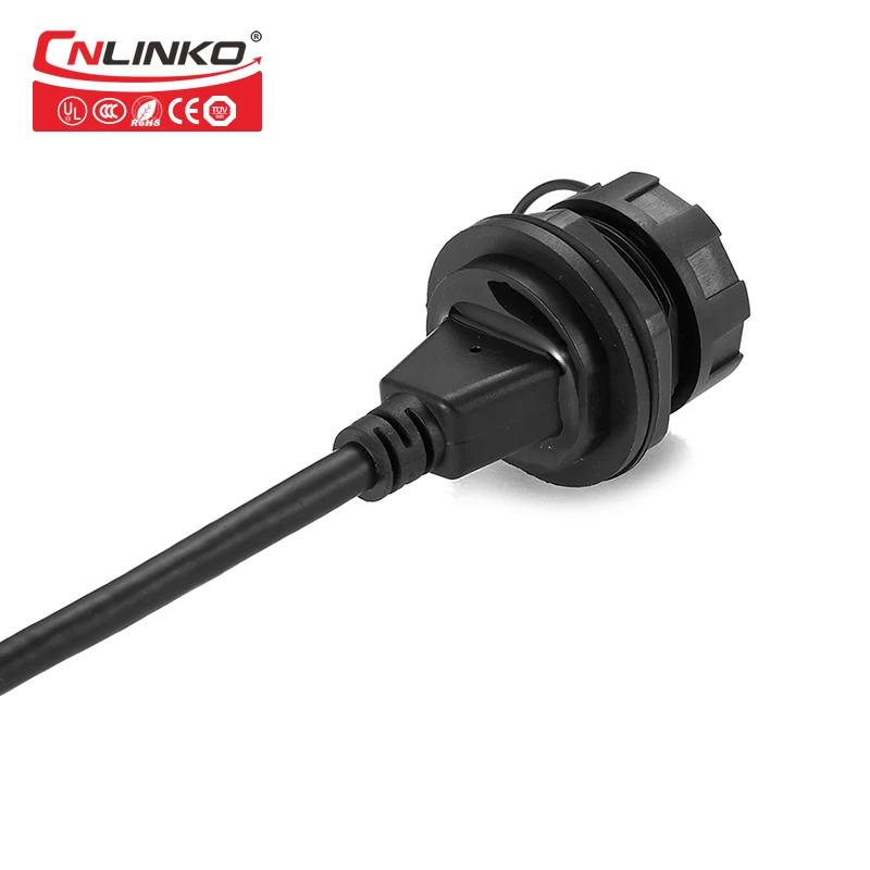 CNLINKO USB2.0 штекер с кабелем 1 м и гнездо водонепроницаемый разъем крышкой