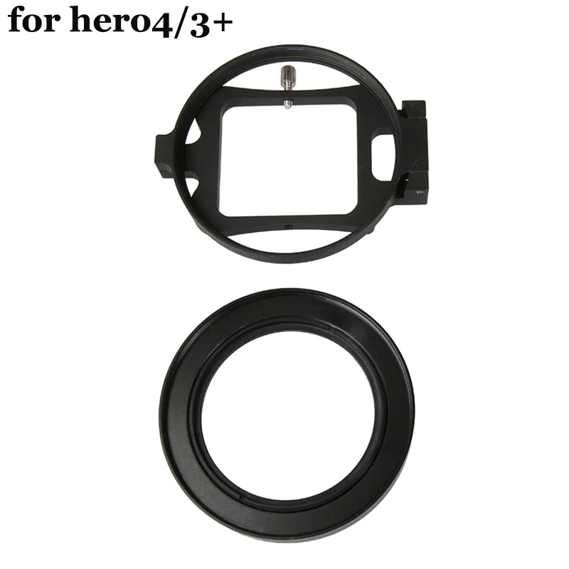 58 мм 16X hero 3+ HD макрообъектив адаптер кольцо объектив камеры красный фильтр для GoPro hero 4 3+ hero 4 Session черный аксессуары для камеры