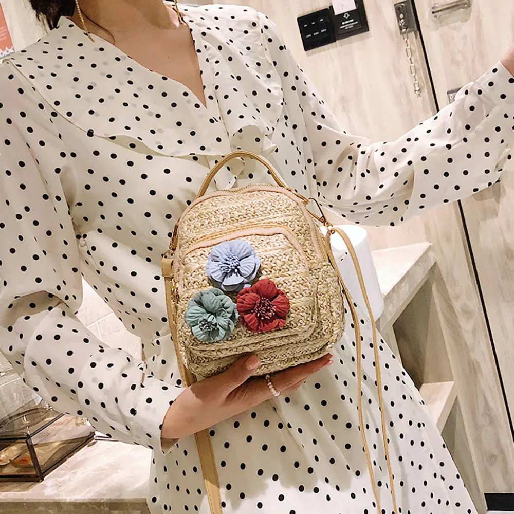 2019 женская сумка через плечо с цветочным принтом вишни модная для прогулок