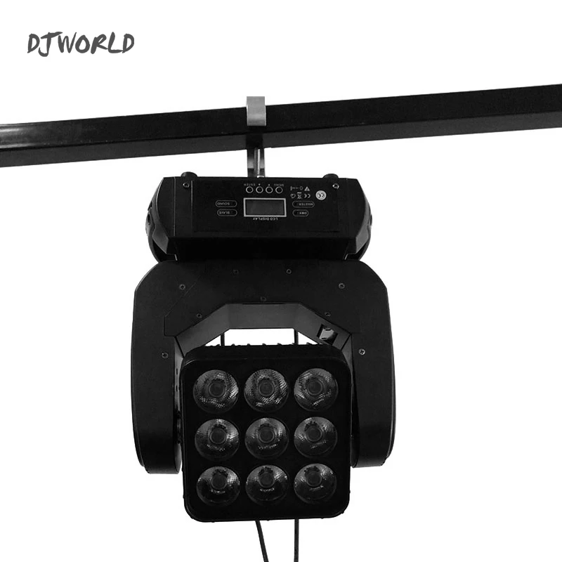 2 шт./лот DJWorld LED 9x12 Вт 4в1 матрица DMX512 луч движущаяся головка для свадебного украшения Рождество дома