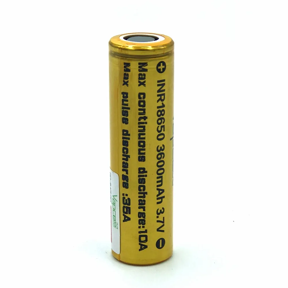 Литий-ионный перезаряжаемый аккумулятор Vapcell 2 шт. INR 18650 3600 мАч 35A с Nitecore новинка