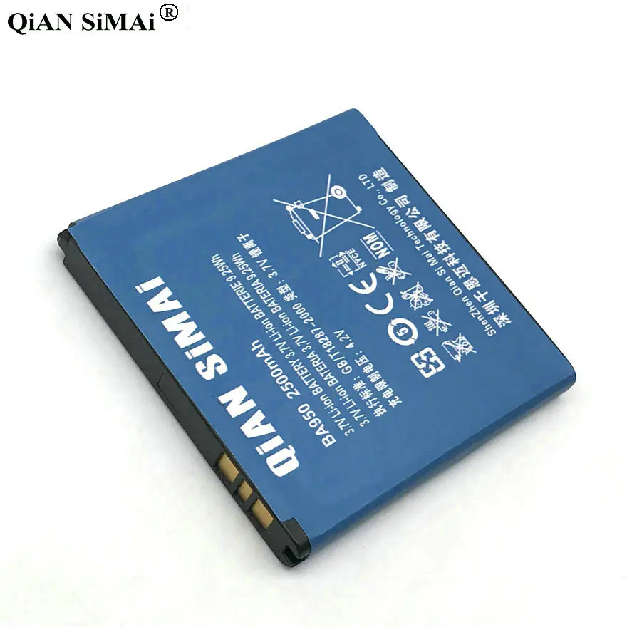 Новый высококачественный аккумулятор BA950 2500 мАч для Sony Ericsson Xperia ZR M36h C5502 C5503 SO-04E phone