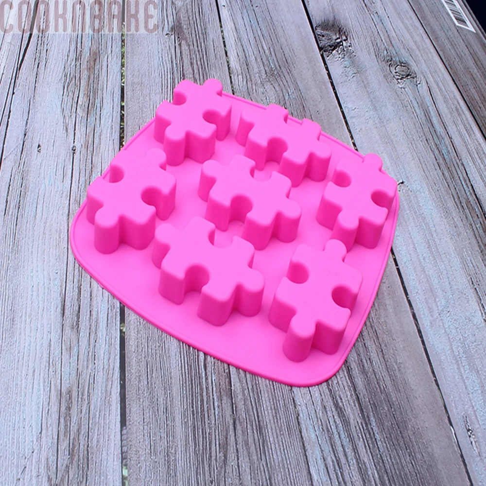 COOKNBAKE DIY chocolate mold The shape of Jigsaw Puzzle Ice Cube Tray jello pudding CDL-033 | Дом и сад