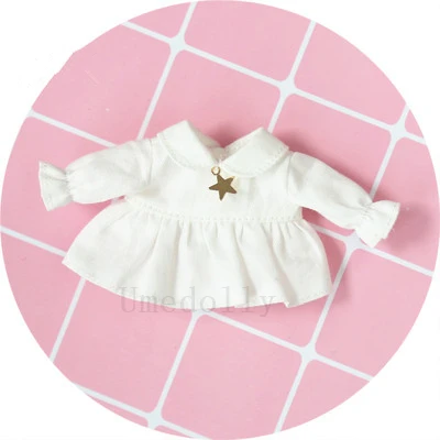 Color-5 1 шт. ручной работы милый OB11 платье куклы для Obitsu 11,1/12 BJD куклы одежда аксессуары - Цвет: Color-5