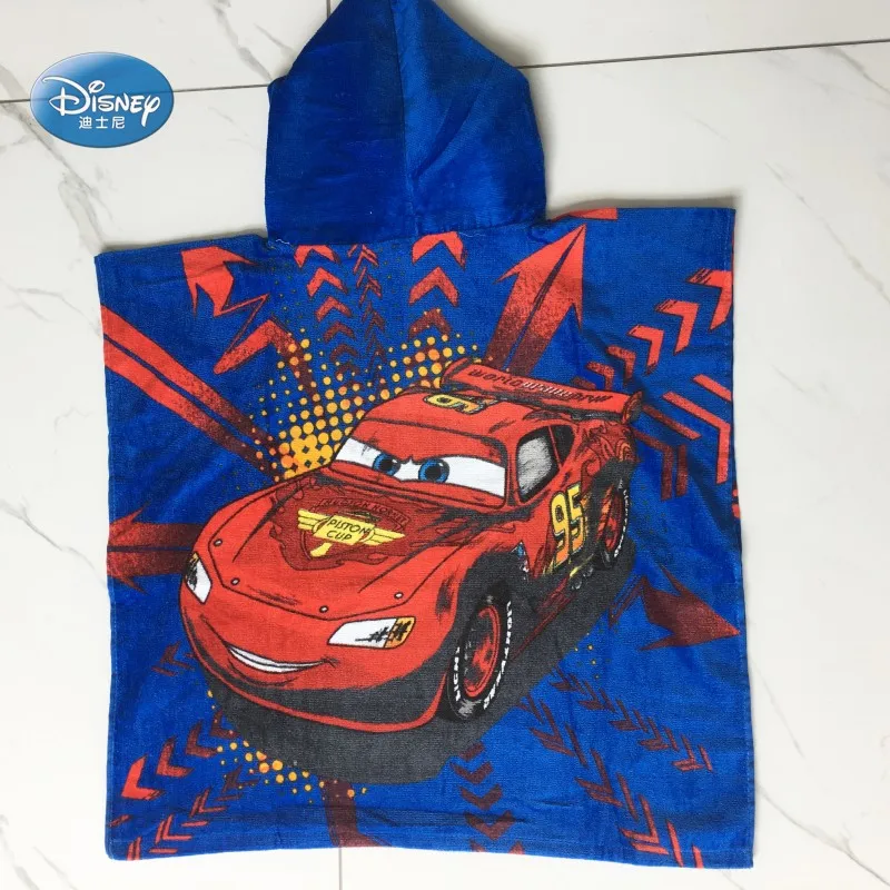 Disney Mc queen cars100% хлопок, полотенце с капюшоном для девочек от 0 до 3 лет, полотенце для пляжа и бассейна, 50x115 см