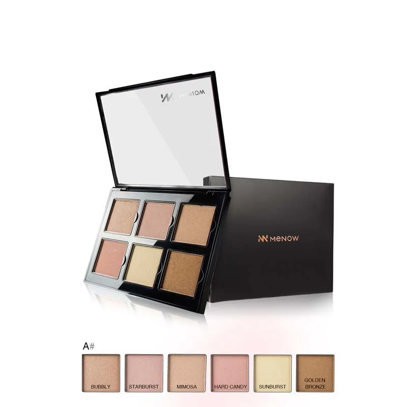 Menow Brand Cosmetics Glow Kit Eyeshadow Pallete Makeup Shimmer Waterproof Eye Shadow ES01 |