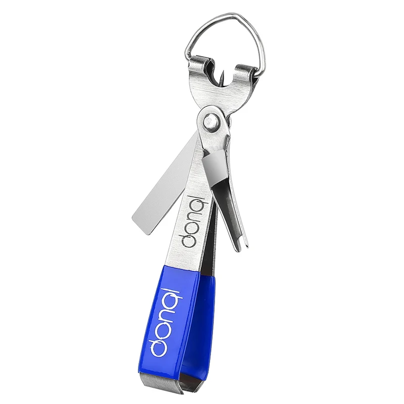 4 in 1 Cutter Blue DONQL быстрое завязывание узлов инструмент Быстрый завязывание ножницы для лески резак Крюк Точилка Tyer инструменты для завязывания мушек принадлежности для ловли карпа - Цвет: 4 in 1 Cutter Blue