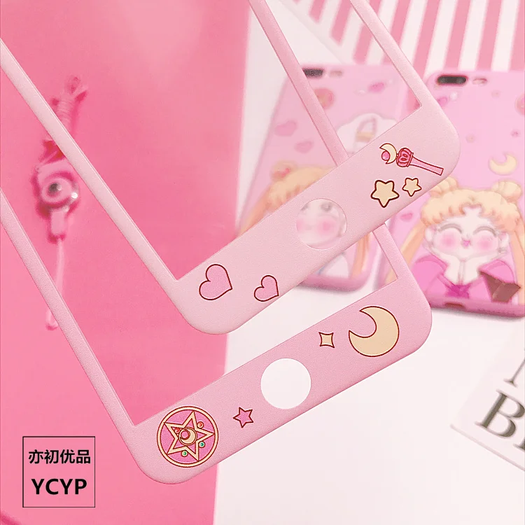 Для iphone XS Max милый Cardcaptor Sakura задний Чехол+ пленка для экрана из закаленного стекла, Девушка Мягкий чехол для iphone X XR 6 7 8plus