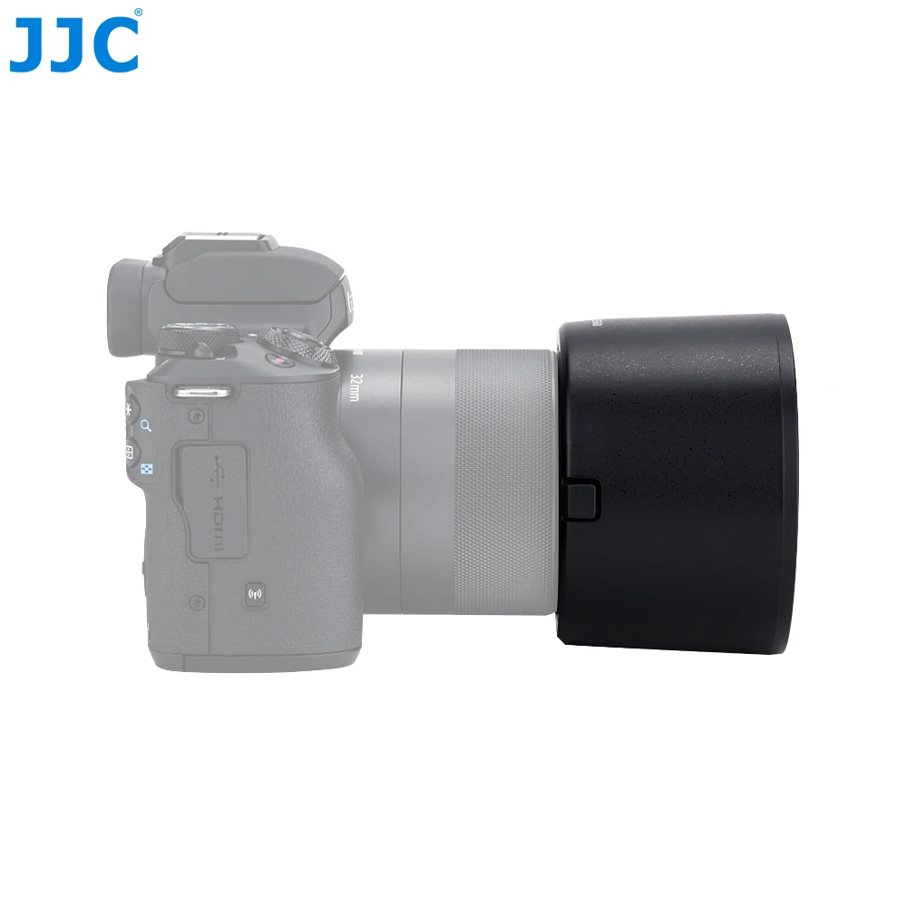 JJC LH-ES60 бленда для объектива Canon EF-M 32 мм f/1,4 STM заменяет ES-60 позволяет надевать 43 мм фильтр и крышку объектива