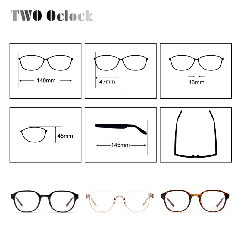 TWO Oclock, женские очки, оправа для мужчин, Ретро стиль, оправа для очков, Ретро стиль, круглые прозрачные линзы, очки для близорукости, оптические очки W181203