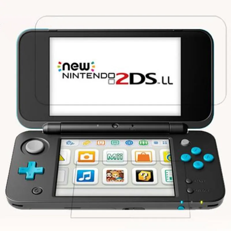 Tempered Glass For Nintendo New 2DS XL LL 2DSXL 2DSLL 2 DS UP + Down Screen Protector Protective Film Guard
