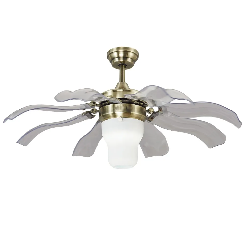 Винтаж потолок вентилятор светодиодный потолочный светильник с Дистанционное