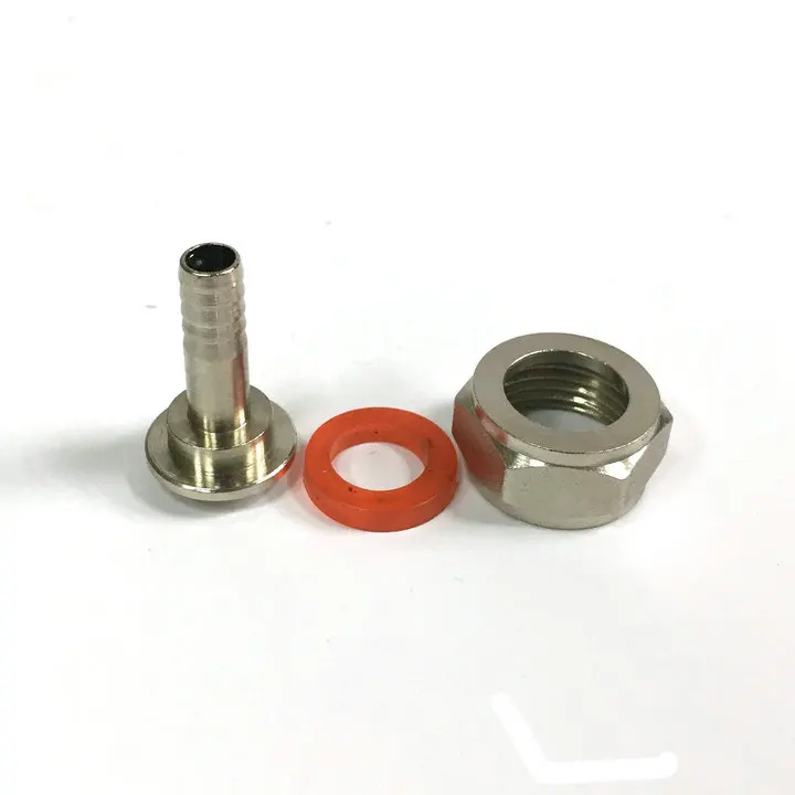 Draft Beer Line Connectors Nipple Hex Nut - Kegerator Hose Parts 3/8&quot Barb | Дом и сад