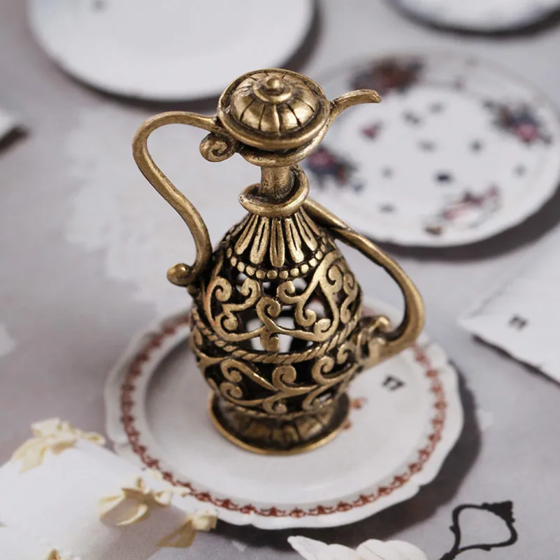 Tanduzi шт. 5 сплав миниатюрный чайник медный кукольный домик DIY аксессуар Шарм