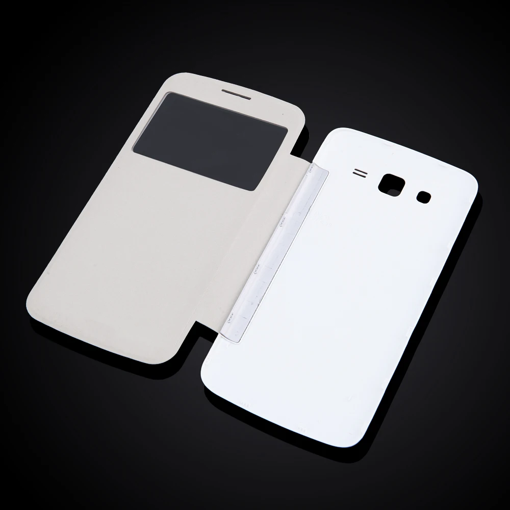 Для Samsung Galaxy Grand 2 Duos G7100 G7102 G7106 G7105 G7108 G7109 G710S откидной Чехол с окошком для просмотра